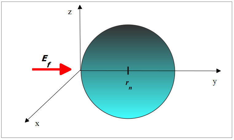 External electric field applied on the nucleus